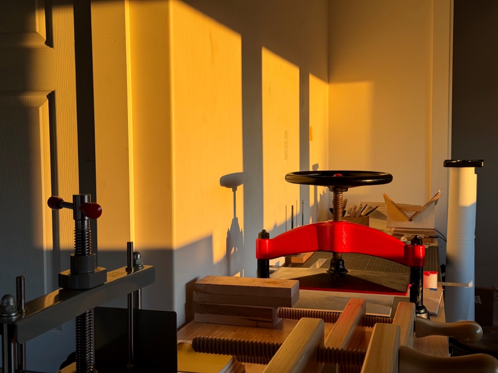 Book press after restoration